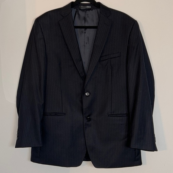 Joseph Abboud Navy Pinstriped Jacket 42R​ - Picture 1 of 6